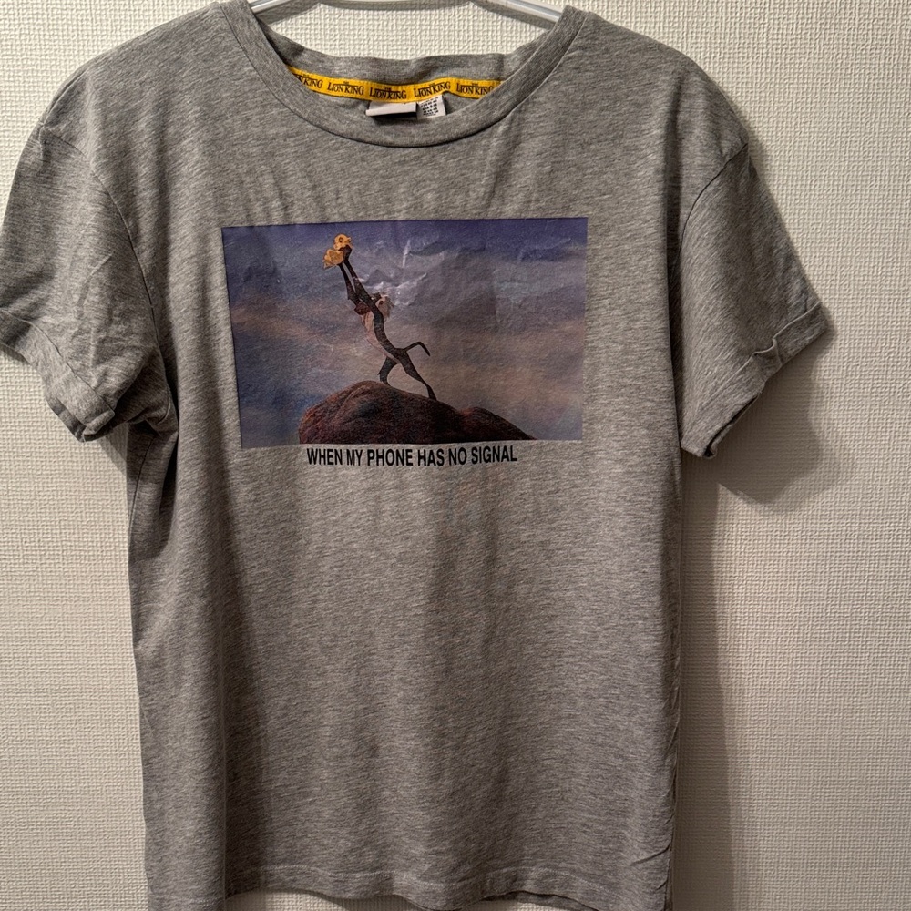 Disney Gray Kids T-Shirt with Lion King Print